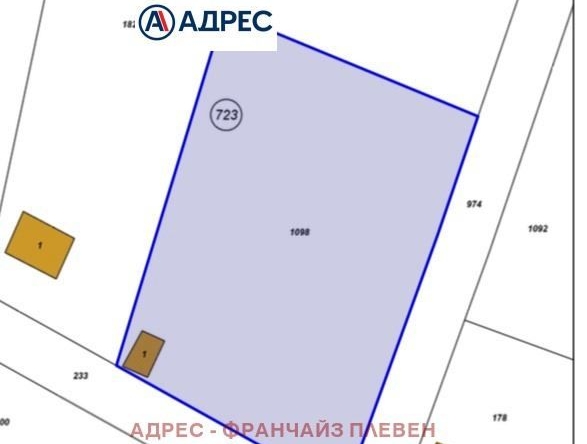 Парцел в Плевен, Сторгозия - 861 кв.м за 13 €/кв.м - Снимка #1