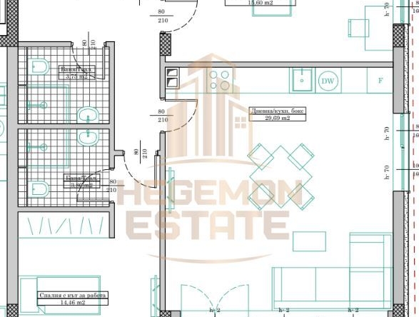 Тристаен апартамент в Варна, Кайсиева градина - 114 кв.м за 1360 €/кв.м - Снимка #1