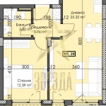 Двустаен апартамент в Пловдив, Тракия - 70 кв.м за 1086 €/кв.м - Снимка #1