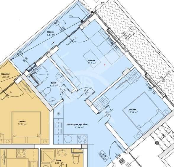 Двустаен апартамент в Созопол - 65 кв.м за 526 €/кв.м - Снимка #1