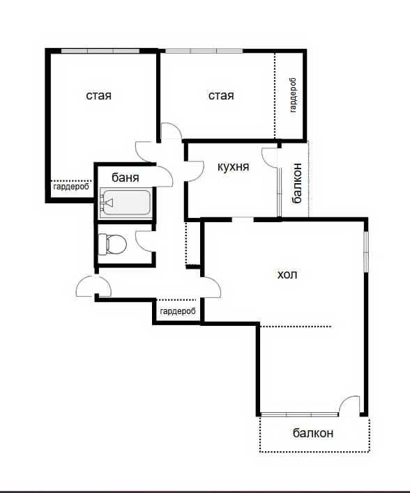 Тристаен апартамент в София, Младост 1 - 103 кв.м за 1952 €/кв.м - Снимка #1