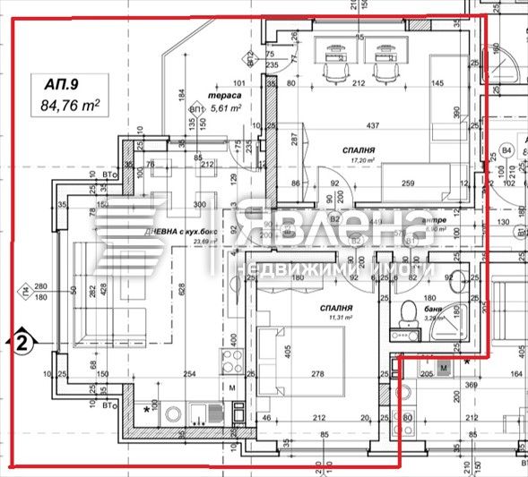 Тристаен апартамент в София, Овча купел 2 - 98 кв.м за 1697 €/кв.м - Снимка #1