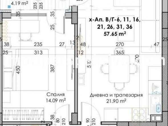 Двустаен апартамент в Пловдив, Кючук Париж - 71 кв.м за 880 €/кв.м - Снимка #1