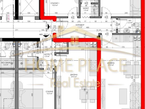 Тристаен апартамент в Варна, Владислав Варненчик - 101 кв.м за 1306 €/кв.м - Снимка #1
