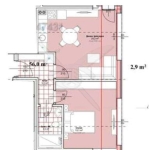 Двустаен апартамент в Пловдив, Център - 69 кв.м за 1046 €/кв.м - Снимка #1