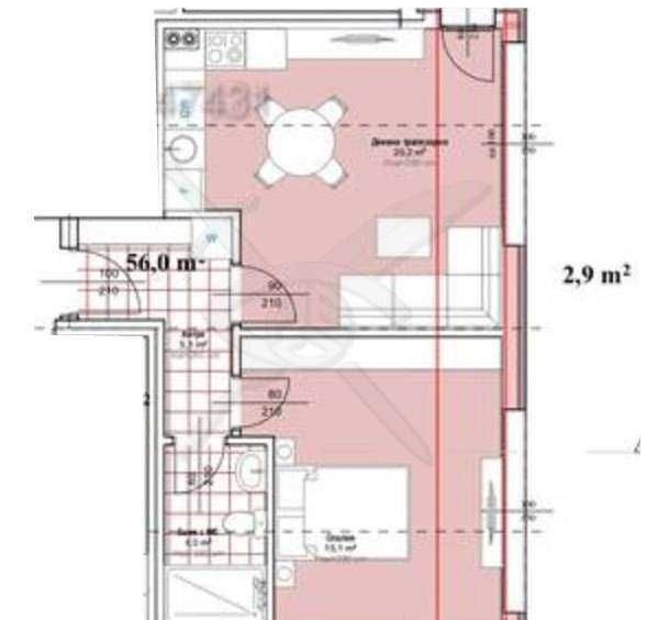 Двустаен апартамент в Пловдив, Център - 69 кв.м за 1046 €/кв.м - Снимка #1