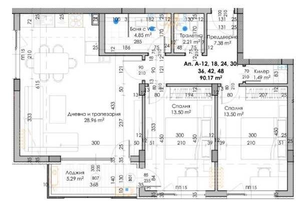 Тристаен апартамент в Пловдив, Кючук Париж - 106 кв.м за 615 €/кв.м - Снимка #1