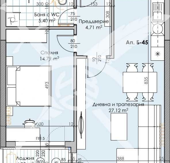 Двустаен апартамент в Пловдив, Кършияка - 77 кв.м за 790 €/кв.м - Снимка #1