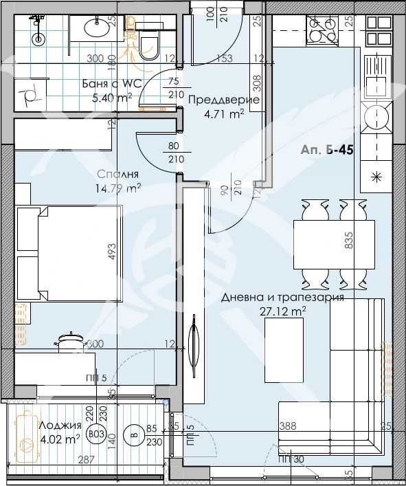 Двустаен апартамент в Пловдив, Кършияка - 77 кв.м за 1550 €/кв.м - Снимка #1