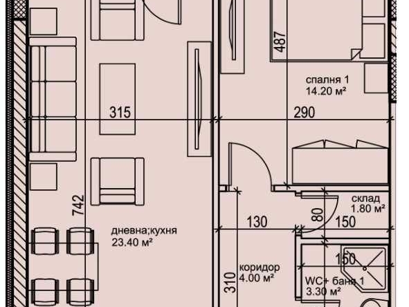Двустаен апартамент в Пловдив, Кършияка - 71 кв.м за 1306 €/кв.м - Снимка #1