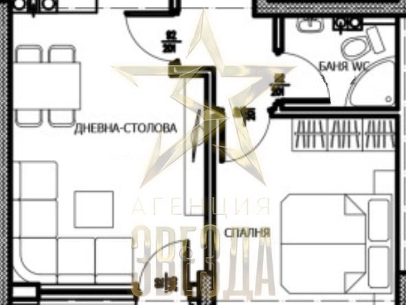 Двустаен апартамент в Пловдив, Тракия - 69 кв.м за 1124 €/кв.м - Снимка #1