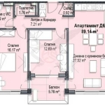 Тристаен апартамент в София, Кръстова вада - 107 кв.м за 1905 €/кв.м - Снимка #1