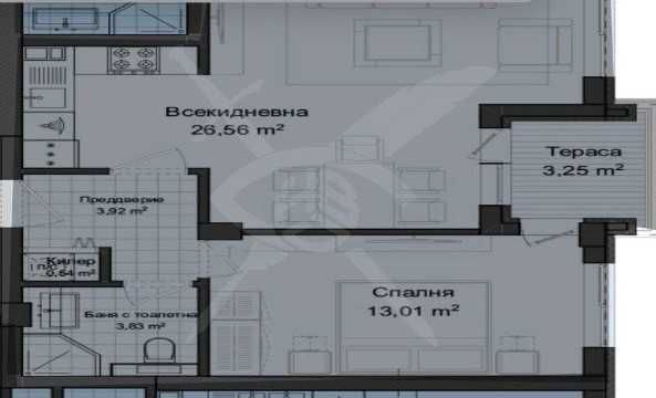 Двустаен апартамент в Пловдив, Гагарин - 72 кв.м за 1123 €/кв.м - Снимка #1