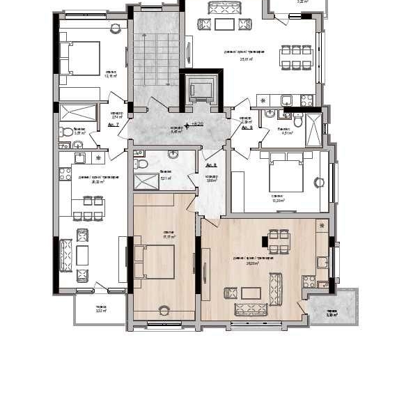 Двустаен апартамент в Хасково, Бадема - 76 кв.м за 565 €/кв.м - Снимка #1