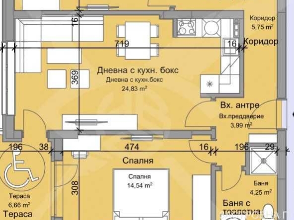 Тристаен апартамент в Пловдив, Остромила - 125 кв.м за 1201 €/кв.м - Снимка #1