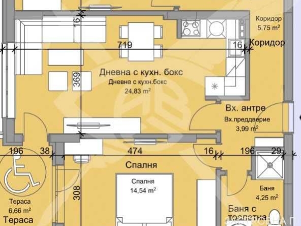 Тристаен апартамент в Пловдив, Остромила - 125 кв.м за 1239 €/кв.м - Снимка #1