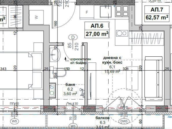 Едностаен апартамент в София, Орландовци - 37 кв.м за 1676 €/кв.м - Снимка #1