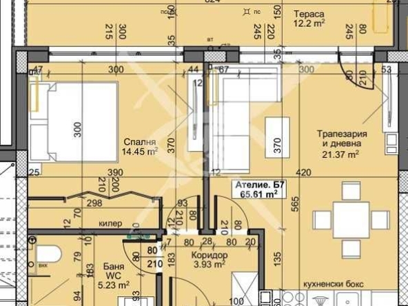 Ателие в Пловдив, Остромила - 75 кв.м за 988 €/кв.м - Снимка #1