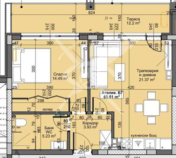 Ателие в Пловдив, Остромила - 75 кв.м за 988 €/кв.м - Снимка #1