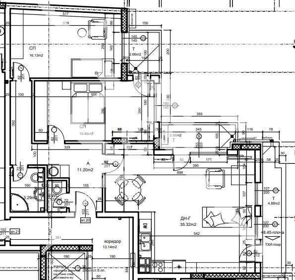 Тристаен апартамент в Пловдив, Център - 127 кв.м за 762 €/кв.м - Снимка #1