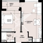 Двустаен апартамент в Бургас, Изгрев - 63 кв.м за 1080 €/кв.м - Снимка #1