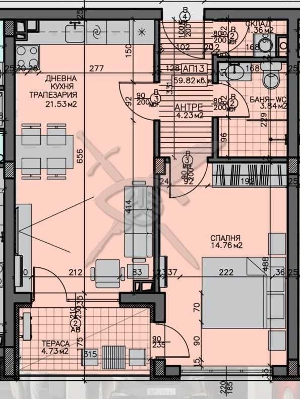 Двустаен апартамент в Бургас, Зорница - 71 кв.м за 1394 €/кв.м - Снимка #1