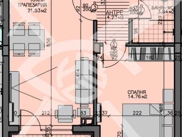 Двустаен апартамент в Бургас, Меден рудник - зона А - 71 кв.м за 1401 €/кв.м - Снимка #1