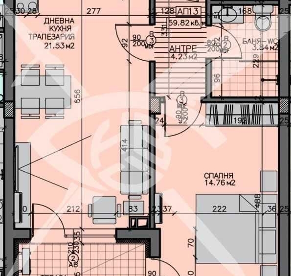 Двустаен апартамент в Бургас, Меден рудник - зона А - 71 кв.м за 1401 €/кв.м - Снимка #1