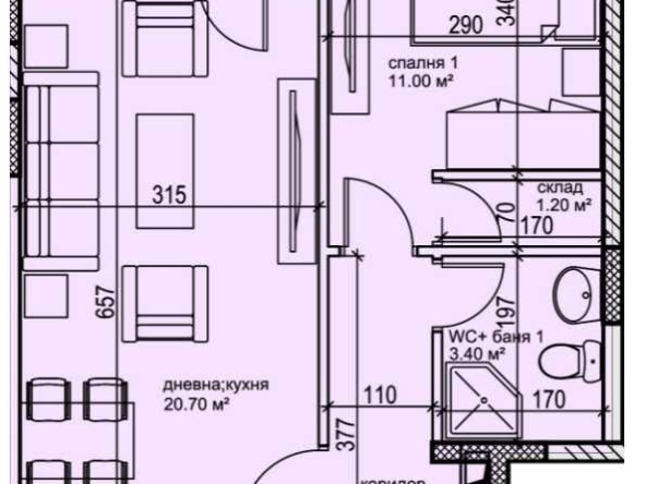 Двустаен апартамент в Пловдив, Кършияка - 62 кв.м за 1313 €/кв.м - Снимка #1
