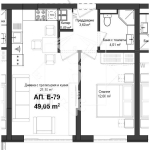 Двустаен апартамент в Пловдив, Гагарин - 56 кв.м за 915 €/кв.м - Снимка #1