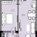 Двустаен апартамент в Бургас, Славейков - 69 кв.м за 813 €/кв.м - Снимка #1