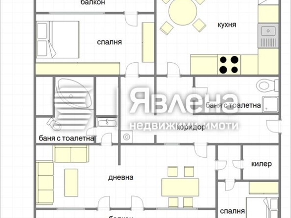 Четиристаен апартамент в Варна, Автогара - 106 кв.м за 1680 €/кв.м - Снимка #1