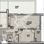 Двустаен апартамент в Бургас, Сарафово - 63 кв.м за 1209 €/кв.м - Снимка #1