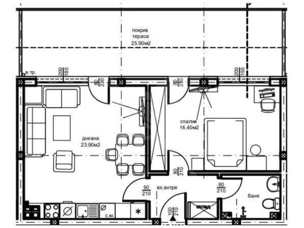 Тристаен апартамент в Пловдив, Южен - 95 кв.м за 1200 €/кв.м - Снимка #1