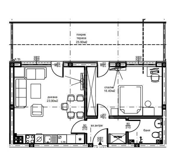 Тристаен апартамент в Пловдив, Южен - 95 кв.м за 1200 €/кв.м - Снимка #1