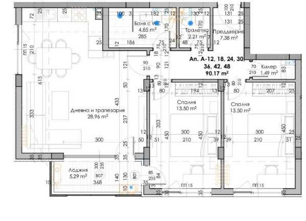 Тристаен апартамент в Пловдив, Кючук Париж - 106 кв.м за 535 €/кв.м - Снимка #1
