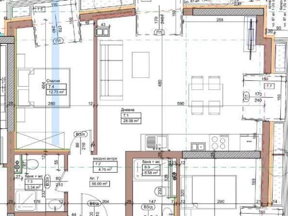 Двустаен апартамент в София, Център - 80 кв.м за 2750 €/кв.м - Снимка #1