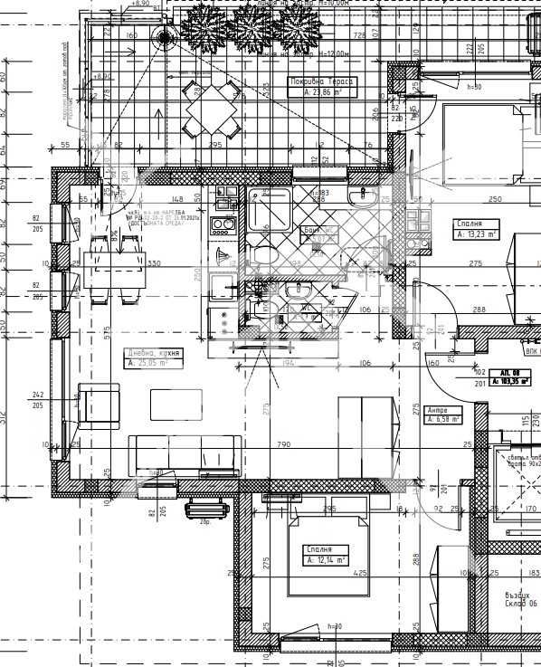 Тристаен апартамент в София, Хладилника - 98 кв.м за 933 €/кв.м - Снимка #1