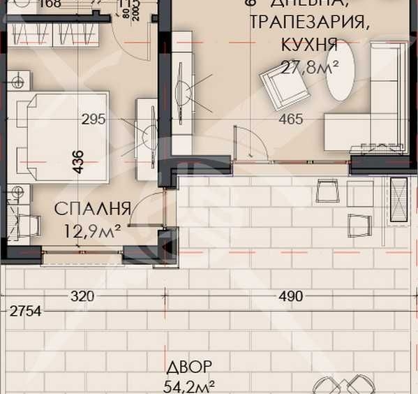 Двустаен апартамент в Варна, Виница - 72 кв.м за 1176 €/кв.м - Снимка #1