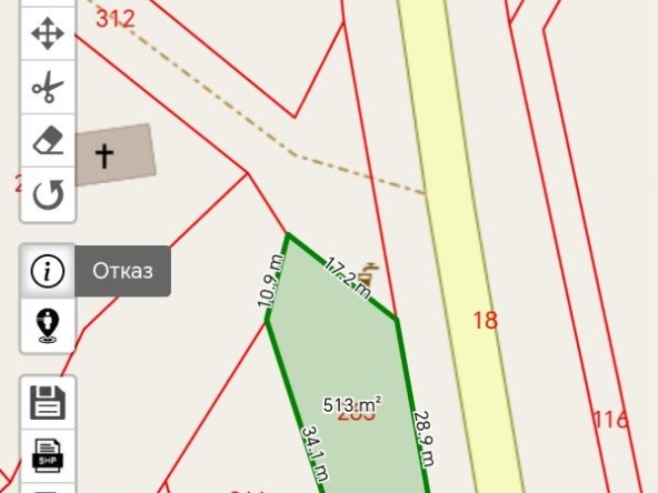 Парцел в с. Червен, Област Пловдив - 512 кв.м за 20 €/кв.м - Снимка #1