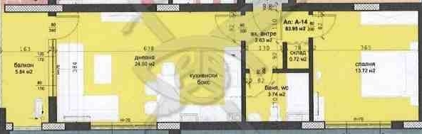 Двустаен апартамент в Бургас, Изгрев - 74 кв.м за 1241 €/кв.м - Снимка #1