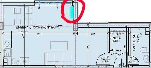 Едностаен апартамент в Пловдив, Христо Смирненски - 52 кв.м за 1193 €/кв.м - Снимка #1