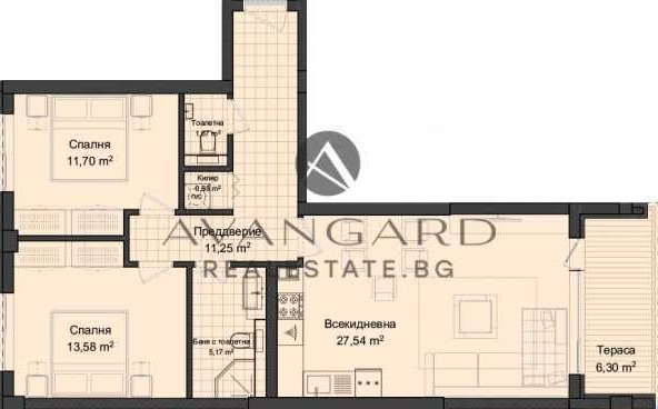 Тристаен апартамент в Пловдив, Кършияка - 111 кв.м за 848 €/кв.м - Снимка #1