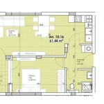 Двустаен апартамент в Пловдив, Беломорски - 69 кв.м за 1102 €/кв.м - Снимка #1