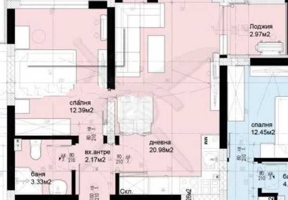 Двустаен апартамент в Пловдив, Христо Смирненски - 58 кв.м за 1156 €/кв.м - Снимка #1