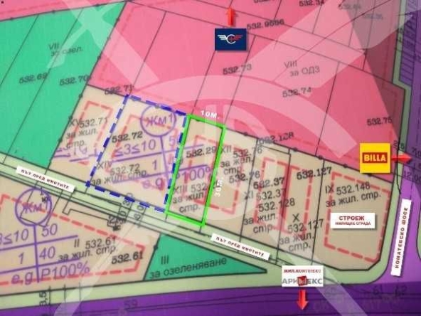 Парцел в Пловдив, Западен - 418 кв.м за 192 €/кв.м - Снимка #1