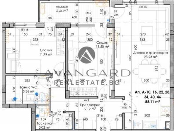 Тристаен апартамент в Пловдив, Въстанически - 105 кв.м за 790 €/кв.м - Снимка #1