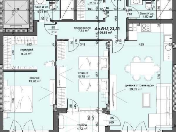 Тристаен апартамент в Пловдив, Тракия - 127 кв.м за 940 €/кв.м - Снимка #1
