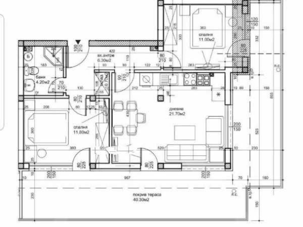 Тристаен апартамент в Пловдив, Христо Смирненски - 119 кв.м за 1008 €/кв.м - Снимка #1