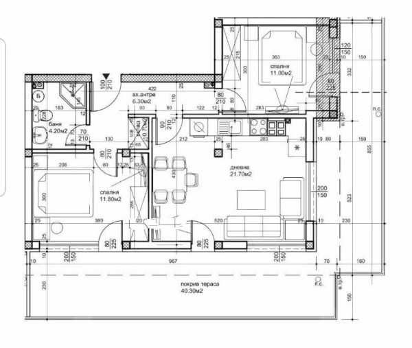 Тристаен апартамент в Пловдив, Христо Смирненски - 119 кв.м за 1008 €/кв.м - Снимка #1